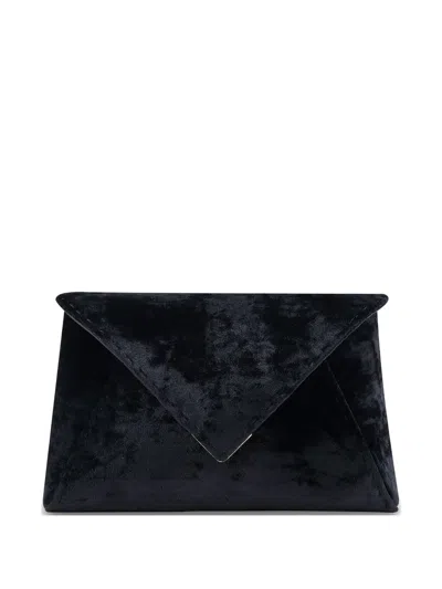 Tyler Ellis Small Lee 'pouchet' Crushed Texture Clutch Bag In Black