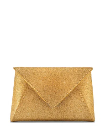 Tyler Ellis Small Lee Pouchet Crystal-embellished Clutch Bag In Gold
