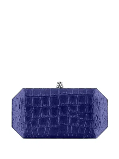 Tyler Ellis Small Perry Clutch Bag In Blue