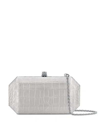 Tyler Ellis Small Perry Clutch Bag In Silver
