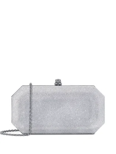 Tyler Ellis Small Perry Clutch Bag In Silver