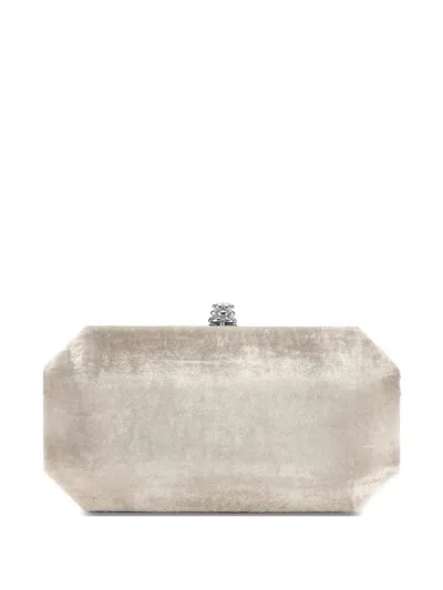Tyler Ellis Small Perry Clutch Bag In White