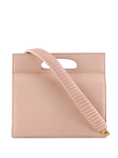 Tyler Ellis Tall Stella Leather Tote Bag In Pink