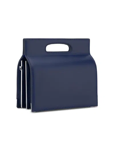 Tyler Ellis Women's Stella Tall Top Handle Bag In Du Puy Leather In Blue