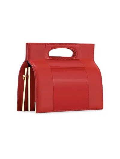 Tyler Ellis Women's Stella Top Handle Bag Miniature Patent Leather In Red