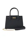 Tyler Ellis Women's Winnie Handbag Small In Pebbled Leather In Black
