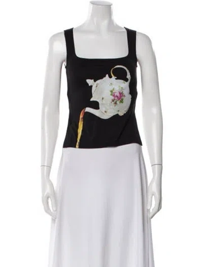 Pre-owned Tyler Mcgillivary Asymmetrical Sleeveless Top W/ Tags In Black
