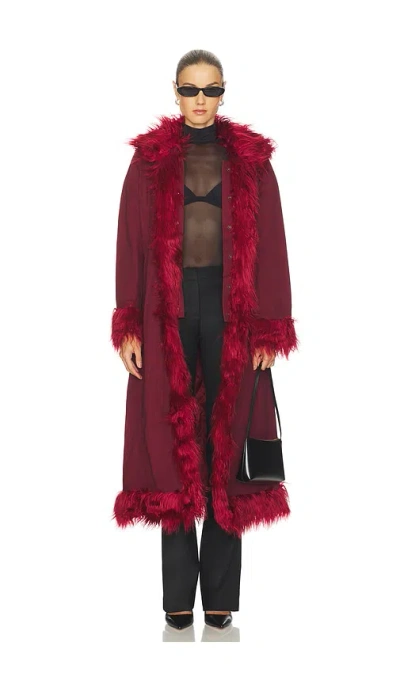 Tyler Mcgillivary Brandy Jacket In Burgundy