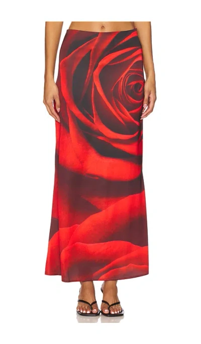 Tyler Mcgillivary Charlie Skirt In Magnified Rose