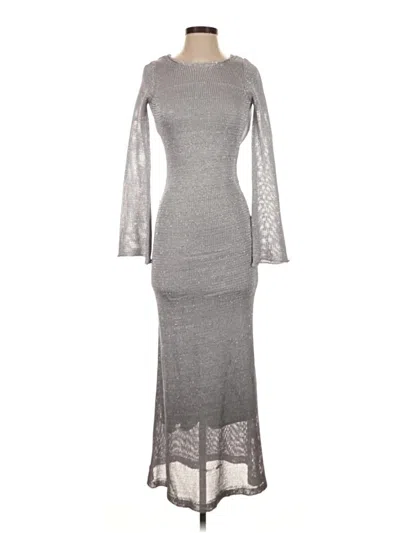 Pre-owned Tyler Mcgillivary Cocktail Dress In Silver
