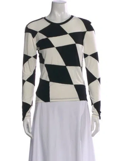 Pre-owned Tyler Mcgillivary Colorblock Pattern Crew Neck Top In Multi