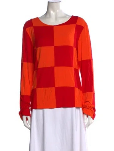 Pre-owned Tyler Mcgillivary Colorblock Pattern Crew Neck Top In Multi