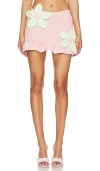 Tyler Mcgillivary Daisy Skirt In 粉色 & 薄荷色
