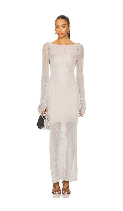 Tyler Mcgillivary Estelle Knit Dress In Gray