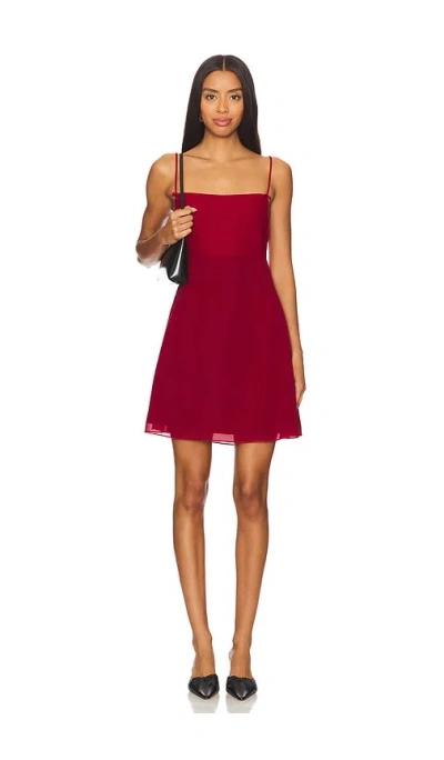 Tyler Mcgillivary Lyla Dress In Burgundy