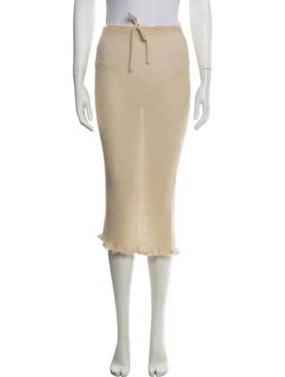 Pre-owned Tyler Mcgillivary Midi Length Skirt In Neutrals