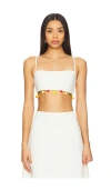Tyler Mcgillivary Mira Bra Top In White