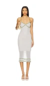 Tyler Mcgillivary Nylah Dress In Silver
