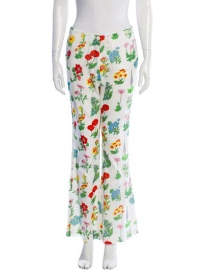 Pre-owned Tyler Mcgillivary Printed Wide Leg Pants In Multi