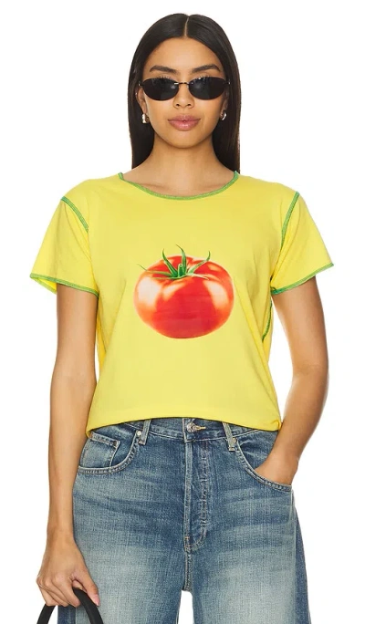 Tyler Mcgillivary Tomato T恤 In Yellow