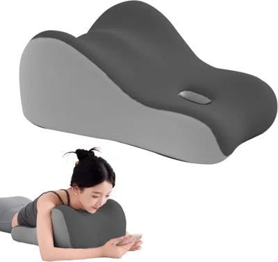 Tyno Intimacy Support Wedge Pillow For Couples, Memory Foam Positioning Cushion For Back, Neck & Waist Pa In Gray