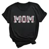 Type A Tees Women's Baseball Mom Tee In Black In Black