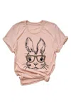 Type A Tees Women's Easter Bunny Graphic Tee In Light Pink In Pink
