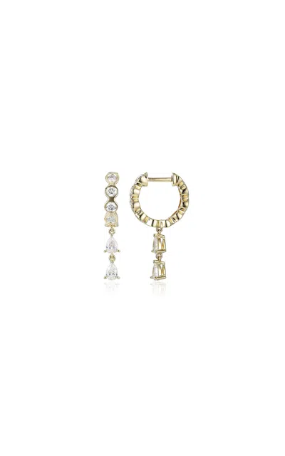 Type Jewelry 14k Yellow Gold Leggo 2.0 Diamond Huggies L