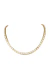Type Jewelry 14k Yellow Gold Leggo Pearl Tennis Necklace