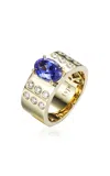 Type Jewelry 14k Yellow Gold Leggo Tanzanite Ring