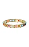 Type Jewelry 14k Yellow Gold Leggo Xl Multi Stones Bracelet