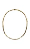 Type Jewelry 14k Yellow Gold Tubbo Diamond Tennis Necklace