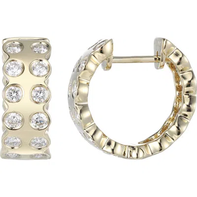 Type Jewelry Leggo 2.0 Small Diamond Hoop Earrings In Gold
