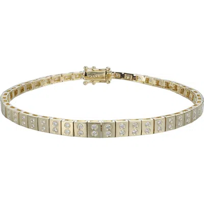 Type Jewelry Leggo Id Mini Diamond Tennis Bracelet In Gold