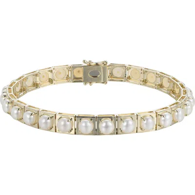 Type Jewelry Leggo Pearl Bracelet In Gold