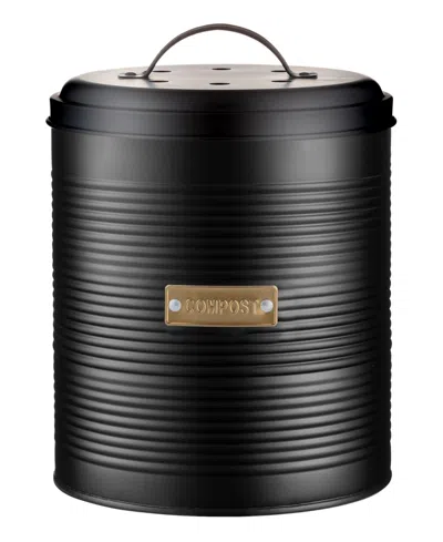 Typhoon Otto Compost Caddy, 7.87" In Black