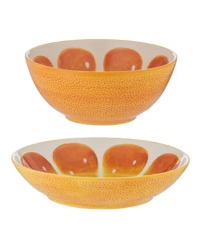 Typhoon World Foods Set Of 2 Orange Bowls