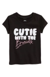 TYPICAL BLACK TEES TYPICAL BLACK TEES CUTIE WITH THE BRAIDS GRAPHIC TEE