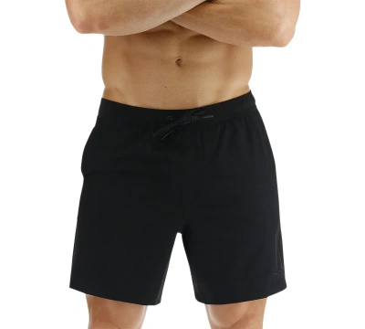 Tyr Men's Skua Solid Performance 7" Volley Shorts In Black