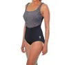 Tyr Monroe Stripe Durafast One Piece In Black/white In Multi