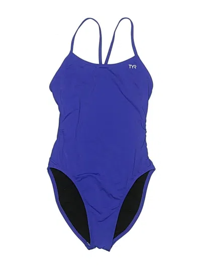 Pre-owned Tyr One Piece Swimsuit In Blue