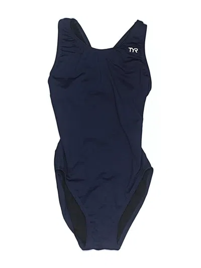 Pre-owned Tyr One Piece Swimsuit In Blue