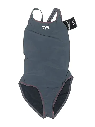 Pre-owned Tyr One Piece Swimsuit In Gray