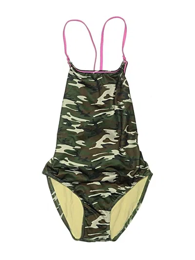 Pre-owned Tyr One Piece Swimsuit In Green