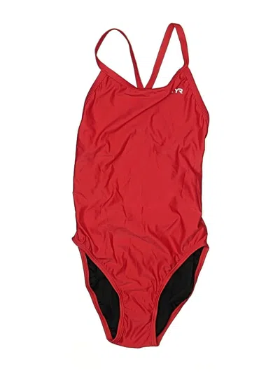 Pre-owned Tyr One Piece Swimsuit In Red