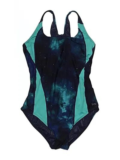 Pre-owned Tyr One Piece Swimsuit In Teal