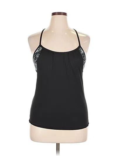 Pre-owned Tyr Tank Top Black Halter Neckline Tops