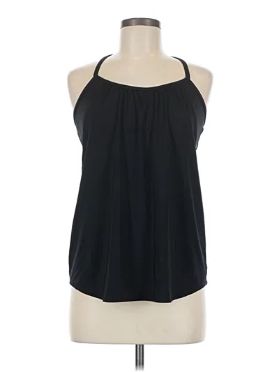 Pre-owned Tyr Tank Top Black Halter Neckline Tops