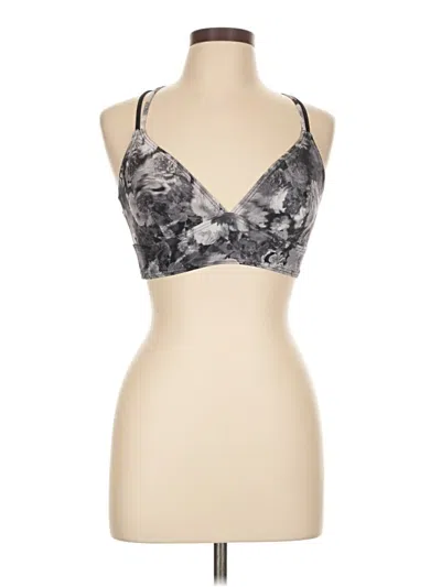Pre-owned Tyr Tank Top Gray Halter Neckline Tops