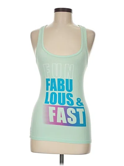 Pre-owned Tyr Tank Top Green Strapless Neckline Tops